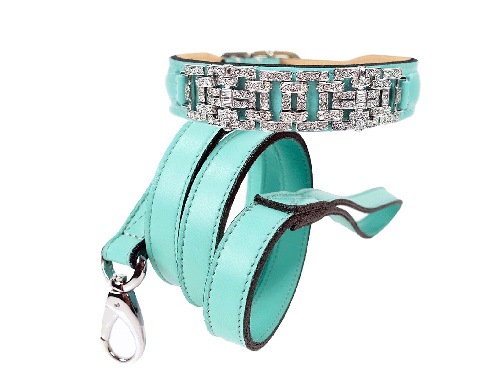 Art Deco Luxury Dog Collar and Leash Collection