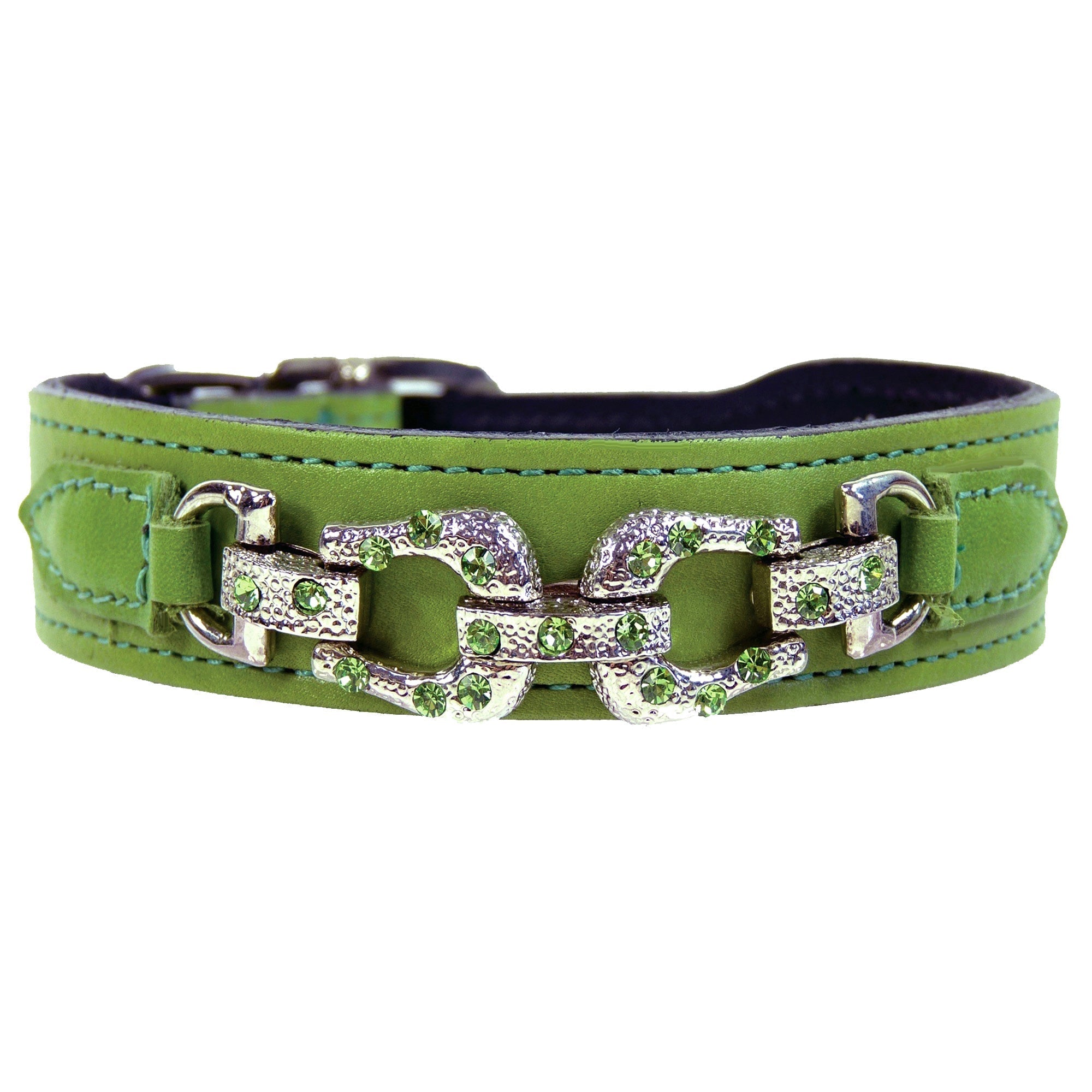 After Eight Dog Collar in Lime Green