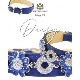 Daisy in Cobalt Blue, Light Sapphire & Nickel