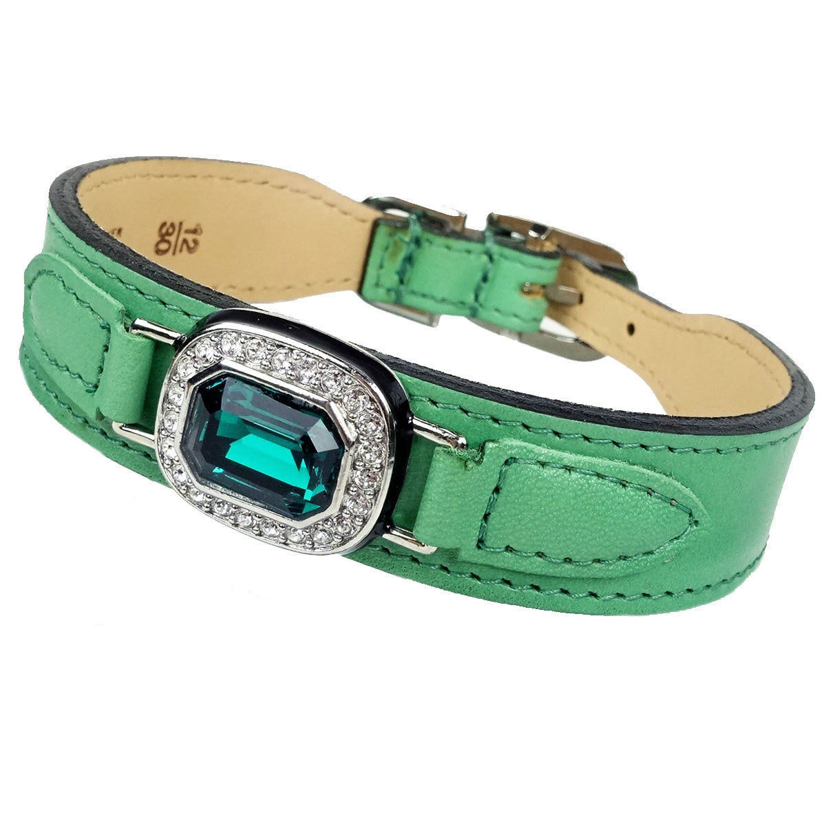 Haute Couture Octagon in Kelly Green, Emerald & Nickel
