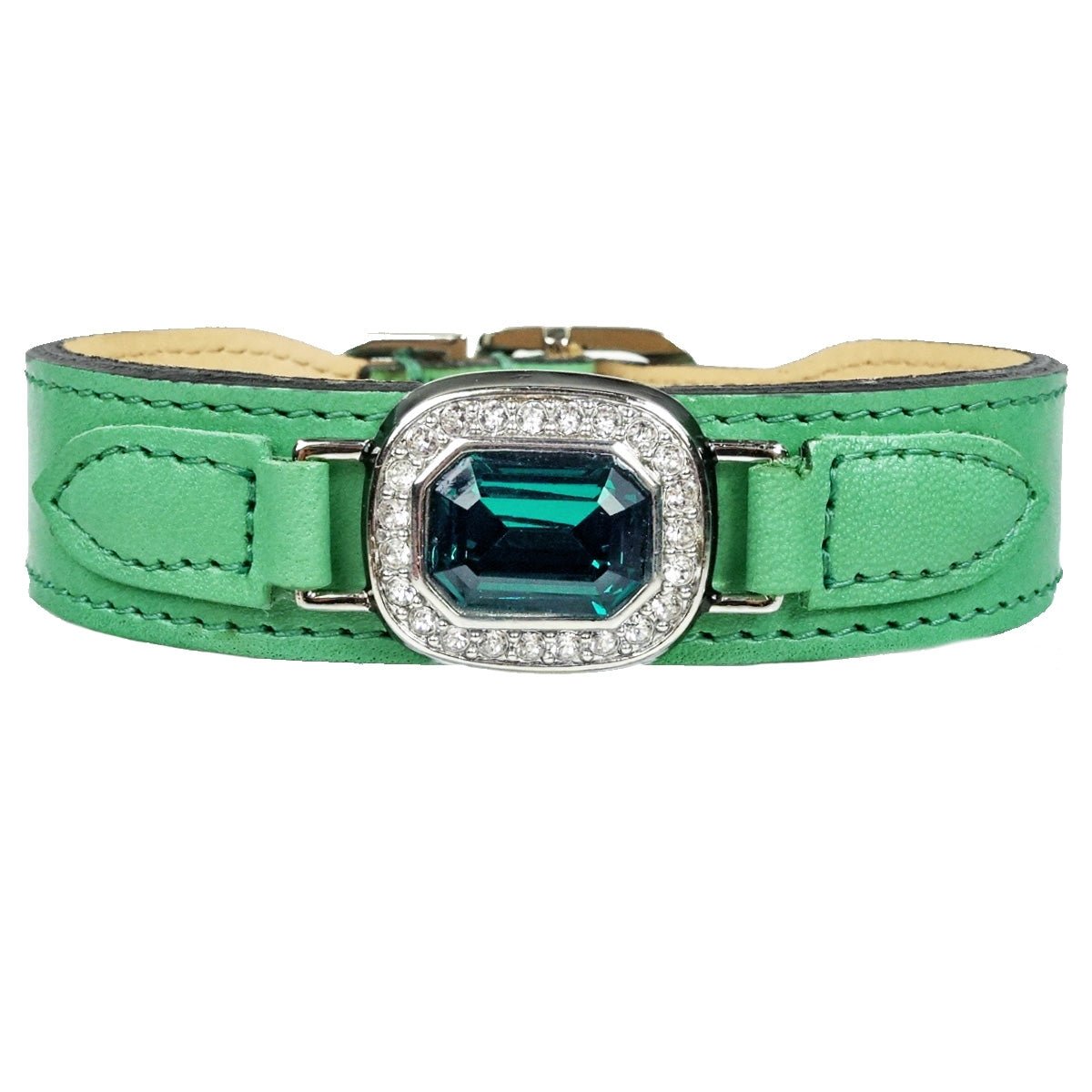 Haute Couture Octagon in Kelly Green, Emerald & Nickel