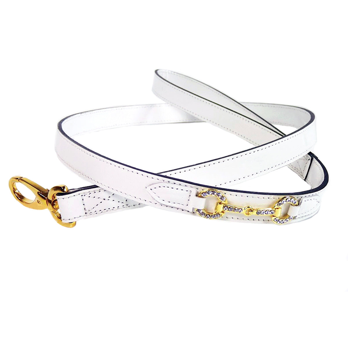 Holiday Lead in White Patent & Gold