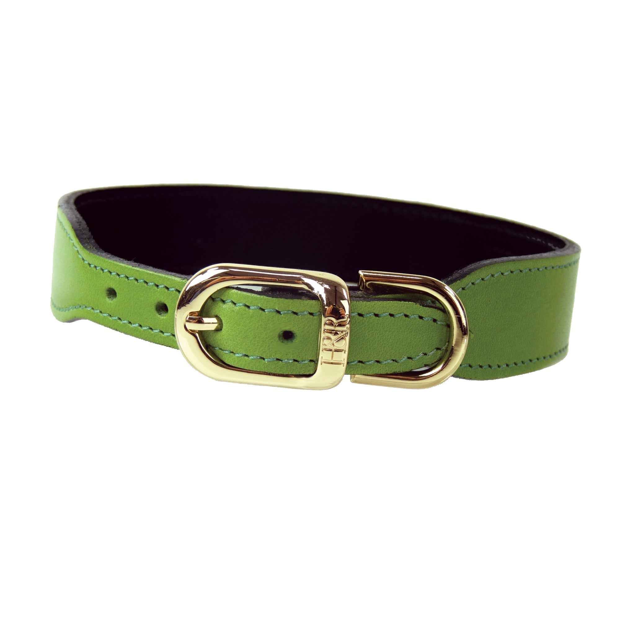 Italian Lime Green Leather & Gold
