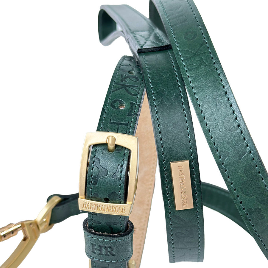 H&R Embossed Lead in Forest Green