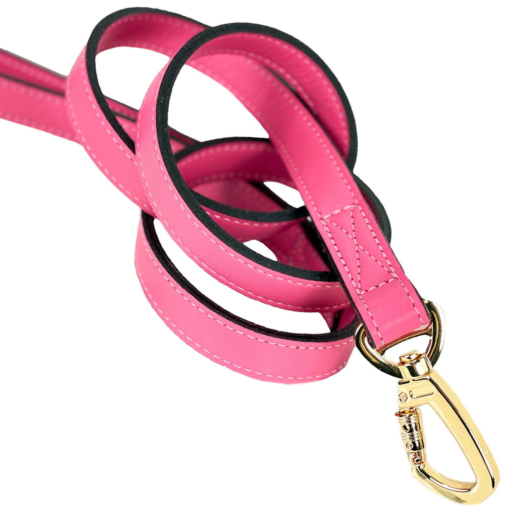 Royal Dog Leash in Petal Pink & Gold