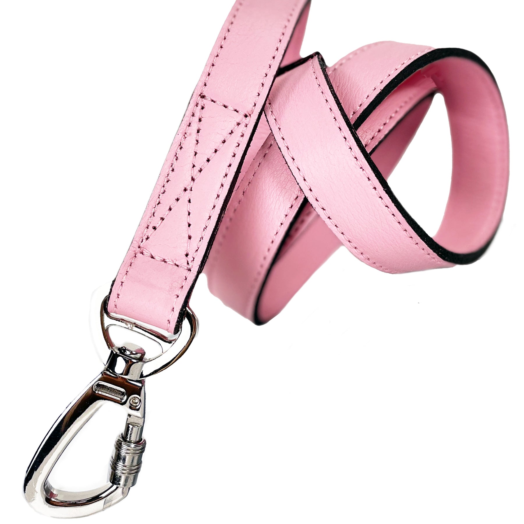 Daisy Dog Leash in Sweet Pink & Nickel