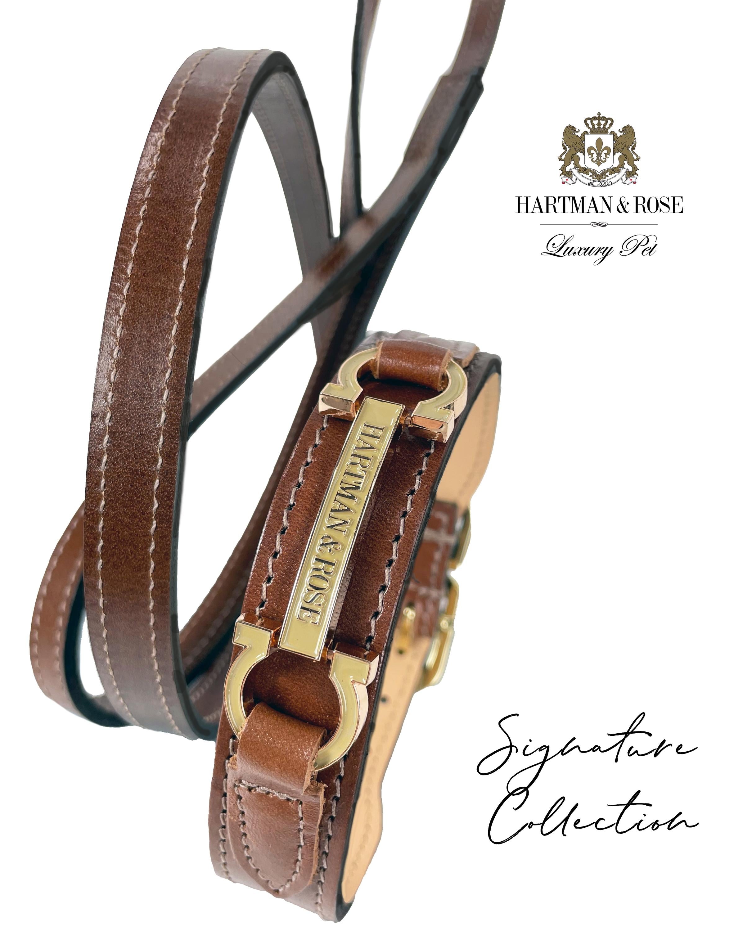Signature Lead in Rich Brown & Gold