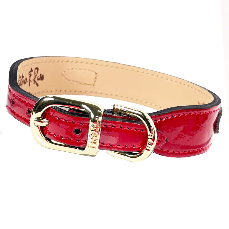 Dynasty in Red Patent & Light Rosy Gold